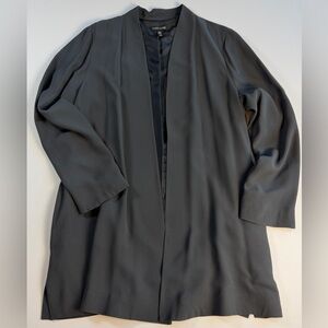 Eileen Fisher 100% Silk Open Front Blazer Medium EUC